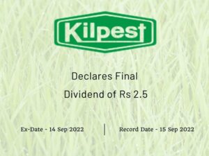 Kilpest India Ltd Declares Final Dividend of Rs 2.5 for FY22