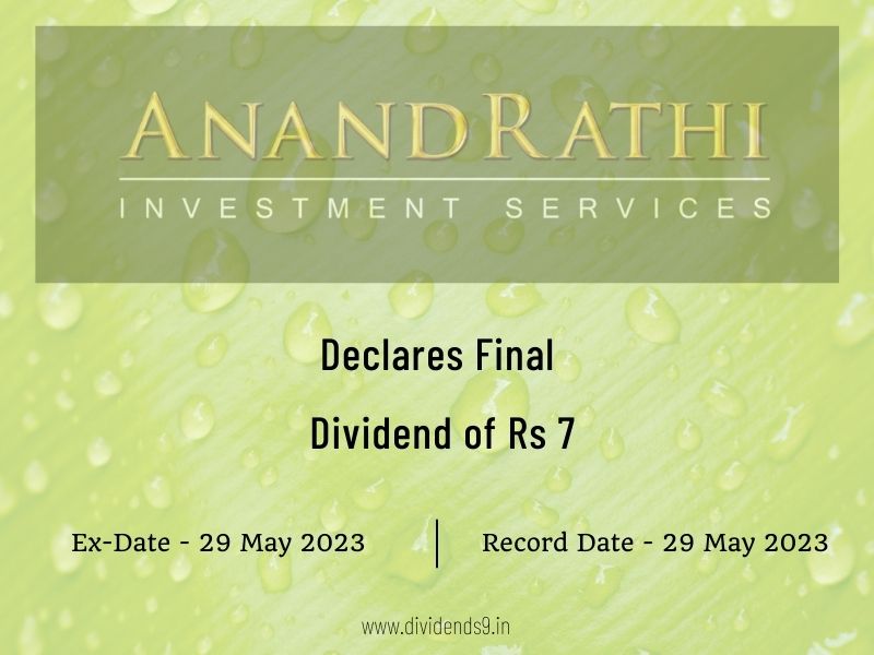Anand Rathi Wealth Ltd Declares Rs 7 Final Dividend for FY 2022-23